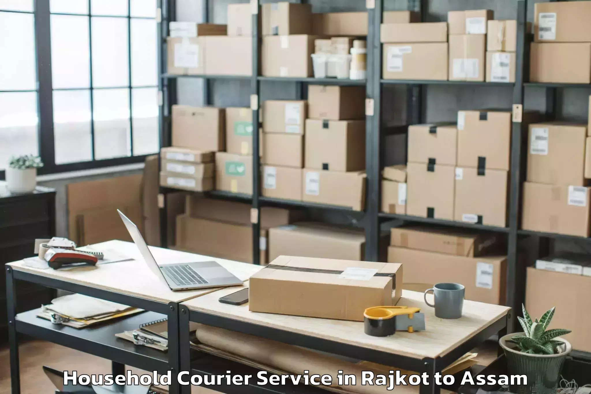 Comprehensive Rajkot to Sonabarighat Household Courier